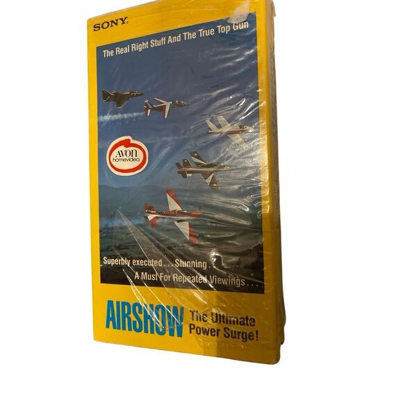 Sony Airshow VHS 1986 Aviation Documentary Jets Air Show Vintage Video Tape - Picture 1 of 4